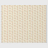 Cute Brown Bunny Rabbit - transparant op beige. Cadeaupapier (Vlak)