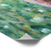 Cute Brown Calf in Flowers Fine Art Print (Hoek)