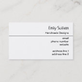 Cute Brown Cartoon Monkey zit neer | Kawaii Visitekaartje (Achterkant)