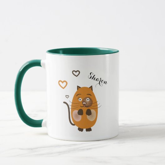 Cute brown cat mok (Links)