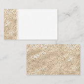 Cute brown Cheetah Leopard Skin Print Patroon Visitekaartje (Voorkant / Achterkant)