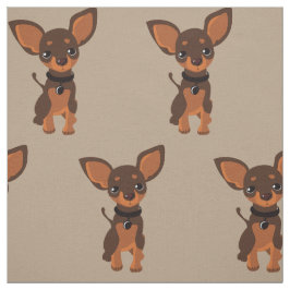 Cute Brown Chihuahua Puppy Dog Stof