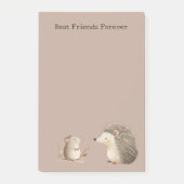Cute Brown Cream Hedgehog Mouse Appreciation Post-it® Notes (Voorkant)