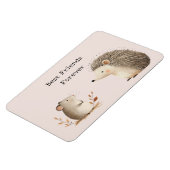 Cute Brown Cream Hedgehog Mouse Best Friends Magneet (Linkerzijde)