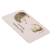 Cute Brown Cream Hedgehog Mouse Best Friends Magneet (Rechterzijde)
