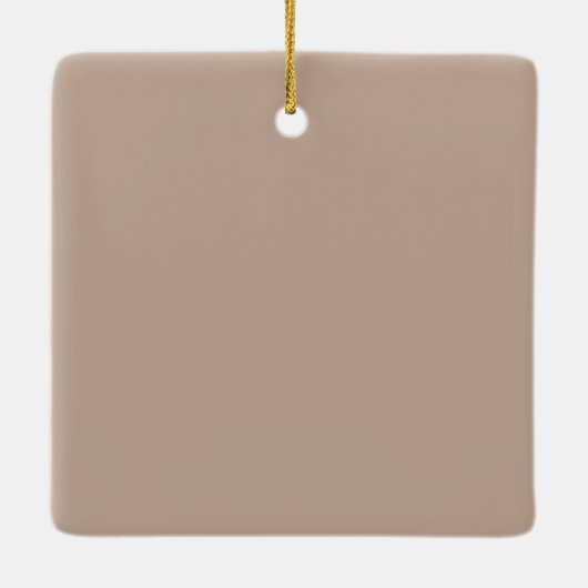 Cute Brown Cream Hedgehog Mouse Keramisch Ornament (Achterkant)