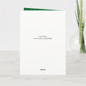 Cute Brown Dachshund Dog Looks for Santa Feestdagen Kaart (Achterkant)