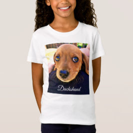 Cute Brown Dachshund Puppy Dog T-shirt