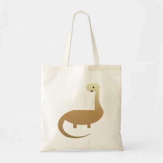 Cute Brown Dinosaur Bag Tote Bag (Voorkant)