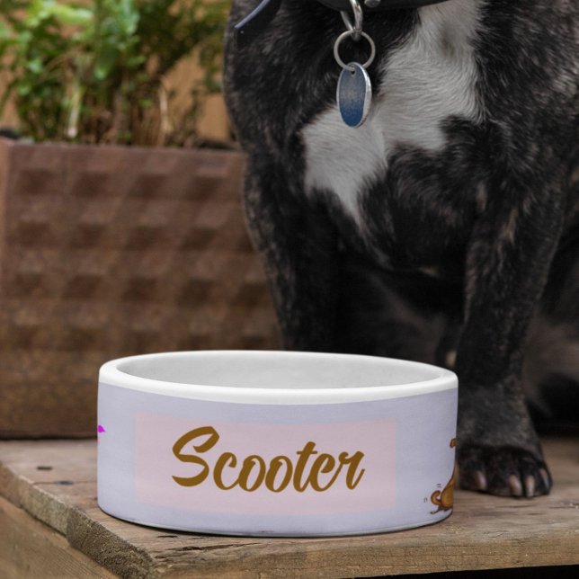 Cute brown dog heart plant  voerbakje (Creator heeft geüpload)