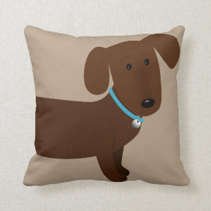 Cute Brown Doxy voor en achter Kussen