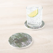 Cute Brown Duck Natuur Drink Onderzetter (Zijkant)