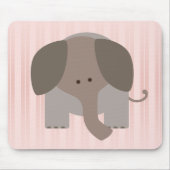 Cute Brown Elephant Muismat (Voorkant)