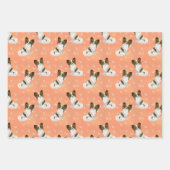 Cute Brown en white papillon dog Inpakpapier Vel (Voorkant 3)