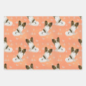 Cute Brown en white papillon dog Inpakpapier Vel (Voorkant 2)