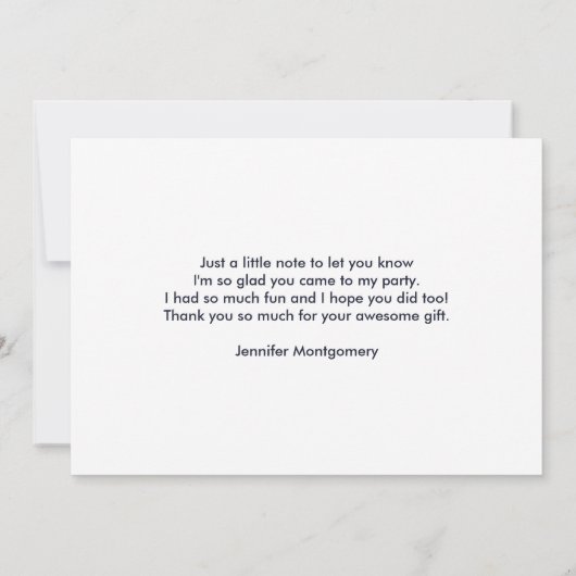 Cute Brown Ferret in de Grass Bedankkaart (Achterkant)