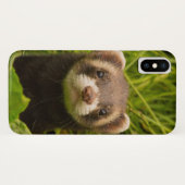 Cute Brown Ferret in de Grass Case-Mate iPhone Case (Achterkant (horizontaal))