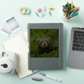 Cute Brown Ferret in de Grass Foto Sticker (iPad Cover)