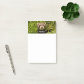 Cute Brown Ferret in de Grass Post-it® Notes (Kantoor)