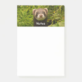 Cute Brown Ferret in de Grass Post-it® Notes