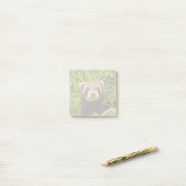 Cute Brown Ferret in de Grass Post-it® Notes (Op bureau)