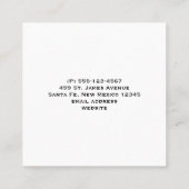 Cute Brown Ferret in de Grass Vierkante Visitekaartje (Achterkant)