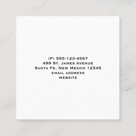 Cute Brown Ferret in de Grass Vierkante Visitekaartje (Achterkant)