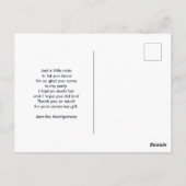 Cute Brown Ferret in the Grass Dank u Briefkaart (Achterkant)