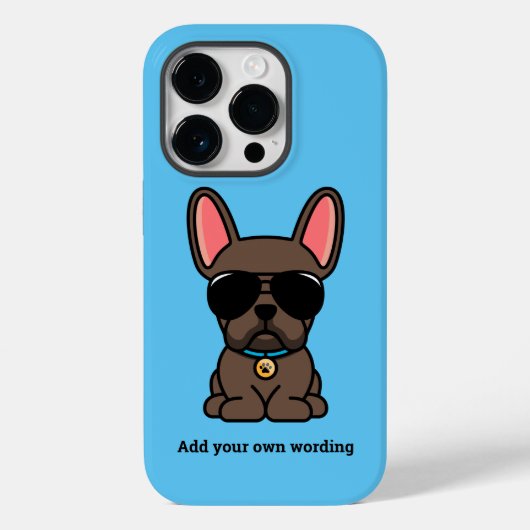 Cute Brown French Bulldog Hoesje-Mate iPhone Case (Achterkant)