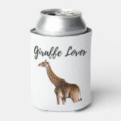 Cute Brown Giraffe Blikjeskoeler (Blikje Voorkant)