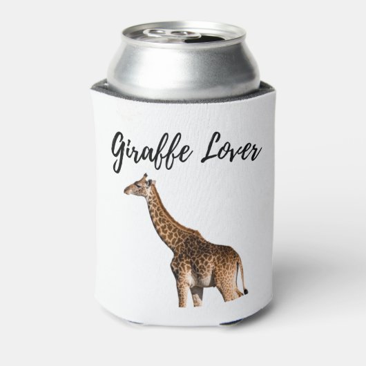 Cute Brown Giraffe Blikjeskoeler (Blikje Achterkant)
