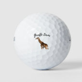 Cute Brown Giraffe Golfballen (Voorkant)