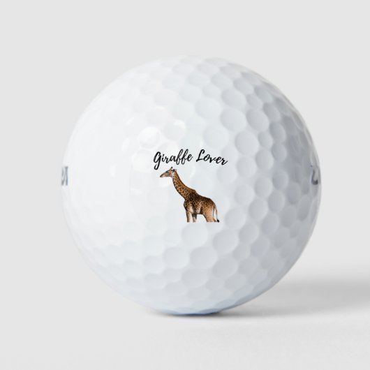 Cute Brown Giraffe Golfballen (Voorkant)