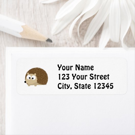 Cute Brown Hedegel Etiket (Insitu)