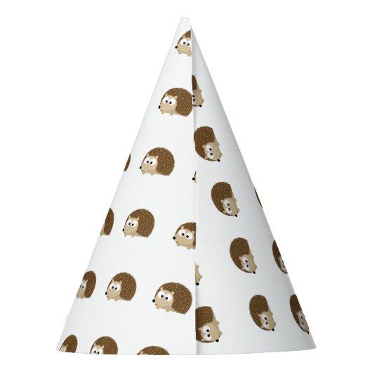 Cute Brown Hedegel Feesthoedjes (Achterkant)