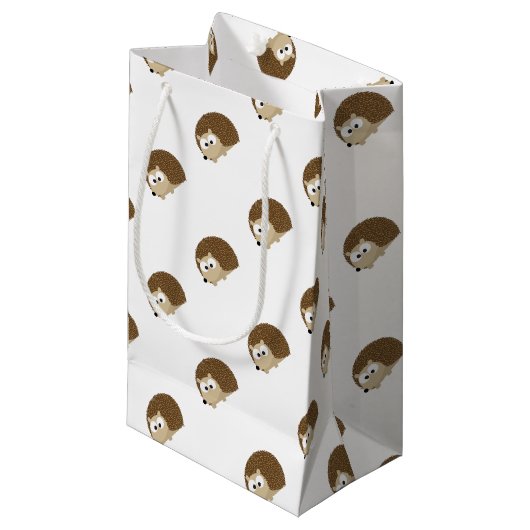 Cute Brown Hedegel Klein Cadeauzakje (Voorkant Gekanteld)