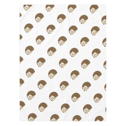 Cute Brown Hedegel Tafelkleed (Voorkant)