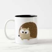 Cute Brown Hedegel Tweekleurige Koffiemok (Links)