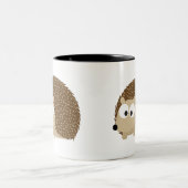 Cute Brown Hedegel Tweekleurige Koffiemok (Center)