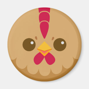 Cute Brown Hen/Chicken Magneet