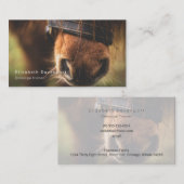 Cute Brown Horse Nose Visitekaartje (Voorkant / Achterkant)