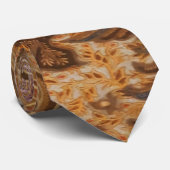 Cute Brown Java Ethnic Batik Patroon Stropdas (Opgerold)