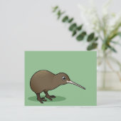 Cute Brown Kiwi uit Nieuw-Zeeland Briefkaart (Staand voorkant)