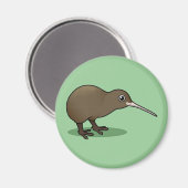 Cute Brown Kiwi uit Nieuw-Zeeland Magneet (Voorkant / Achterkant)