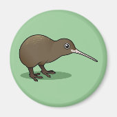 Cute Brown Kiwi uit Nieuw-Zeeland Magneet (Voorkant)