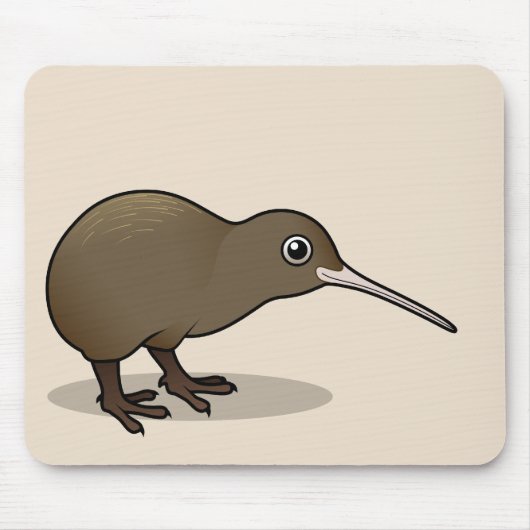 Cute Brown Kiwi uit Nieuw-Zeeland Muismat (Voorkant)