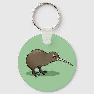 Cute Brown Kiwi uit Nieuw-Zeeland Sleutelhanger