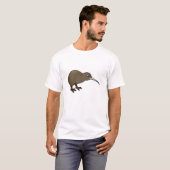 Cute Brown Kiwi uit Nieuw-Zeeland T-shirt (Voorkant volledig)