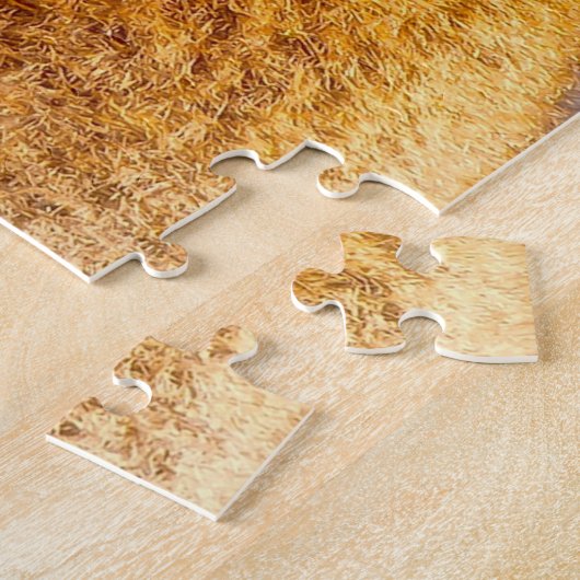 Cute brown koala beer dat eucalyptusbladeren eet, legpuzzel (Zijkant)