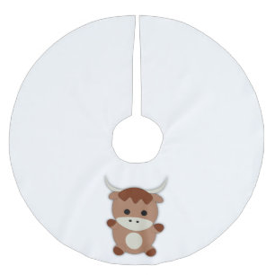 Cute Brown Koe Kerstboom Rok